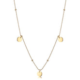 Round Piece and Little Ball Necklace
